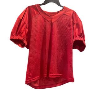 Champro Jersey Womens Medium Football NFL Athleisure Perforated V Neck Red